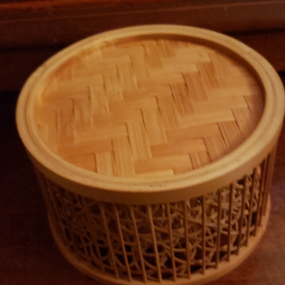 Bamboo Wicker Butterfly Coaster Set. - Picture 6 of 7